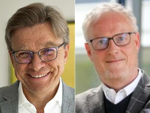 Von links: Hartmut Goebel, Ulrich Neumann (Bild: Germanbroker.net, Charta)
