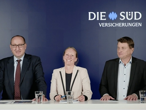 Von links: Dr. Guido Bader, Pressesprecherin Karin Ebinger, Ulrich Mitzlaff (Bild: Die Süd)