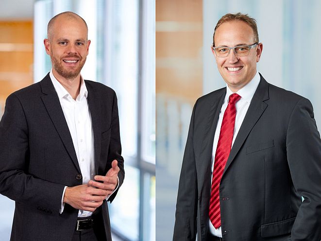 Tobias Sticht (links) und Thomas Moll (Bild: Aon)